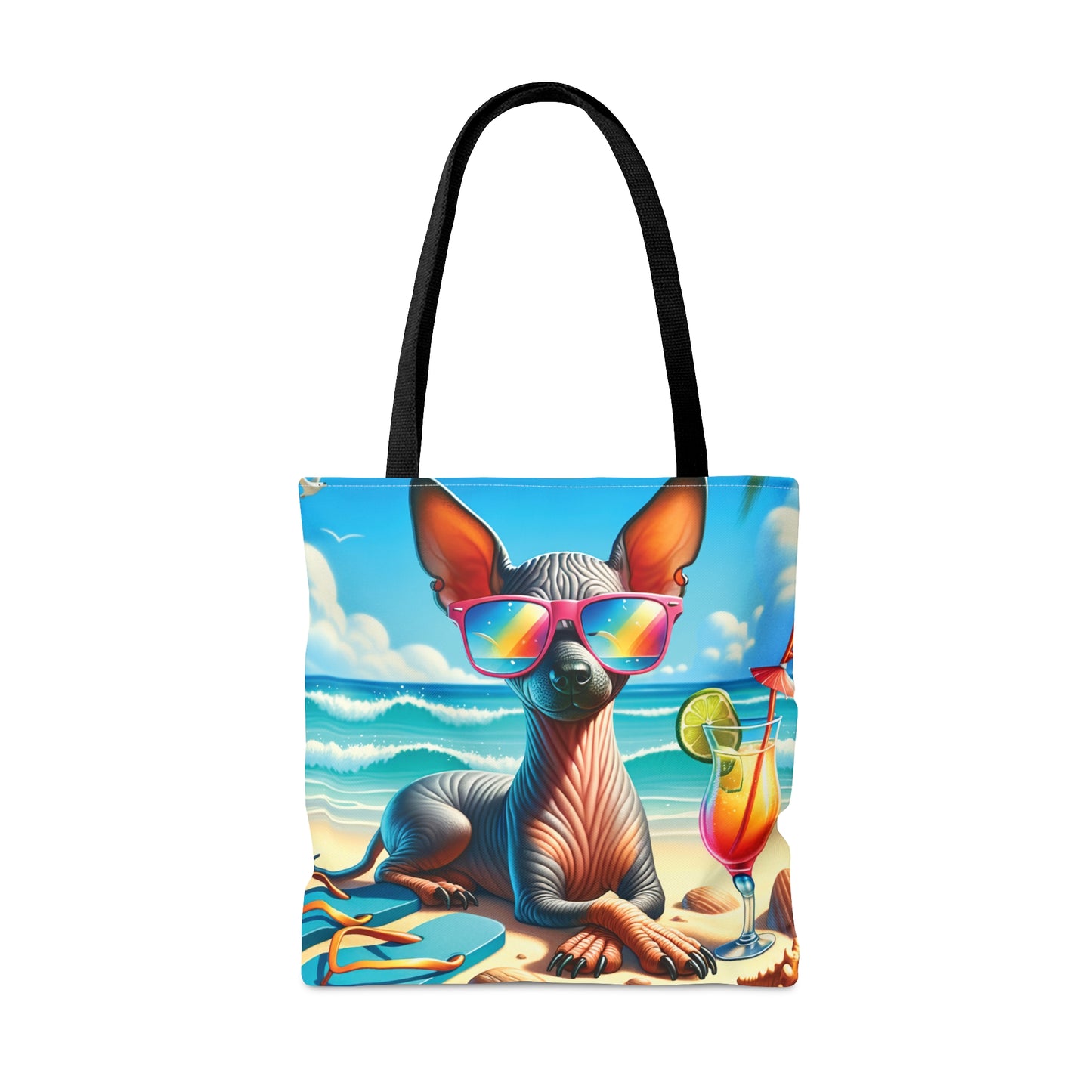 Tote Bag, Dog on Beach, Xloitcuintli, Tote bag, awd-1253