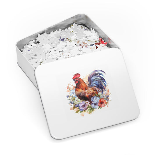 Jigsaw Puzzle, Chicken/Rooster, Personalised/Non-Personalised (30, 110, 252, 500,1000-Piece)