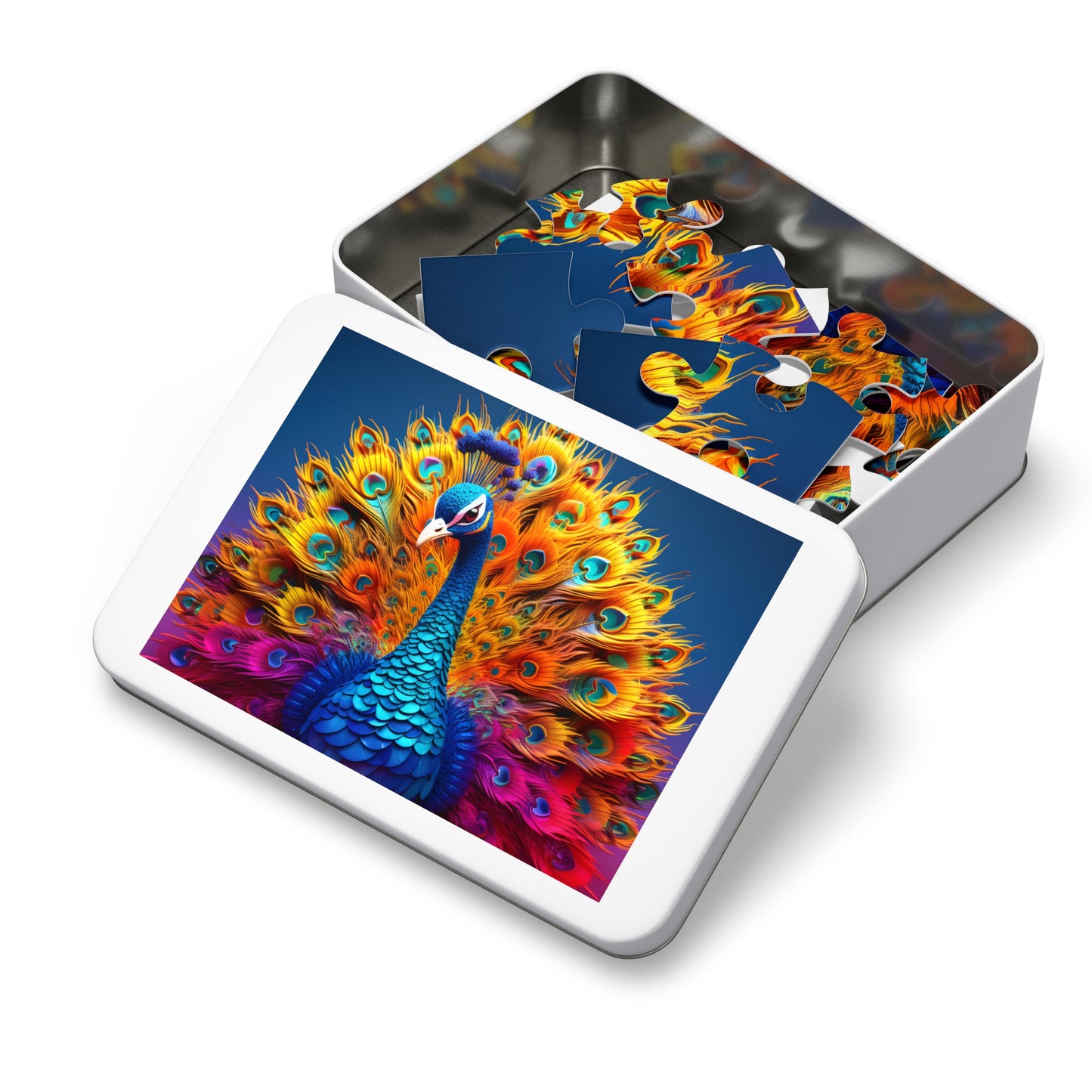 Jigsaw Puzzle, Peacock, Personalised/Non-Personalised (30, 110, 252, 500,1000-Piece)