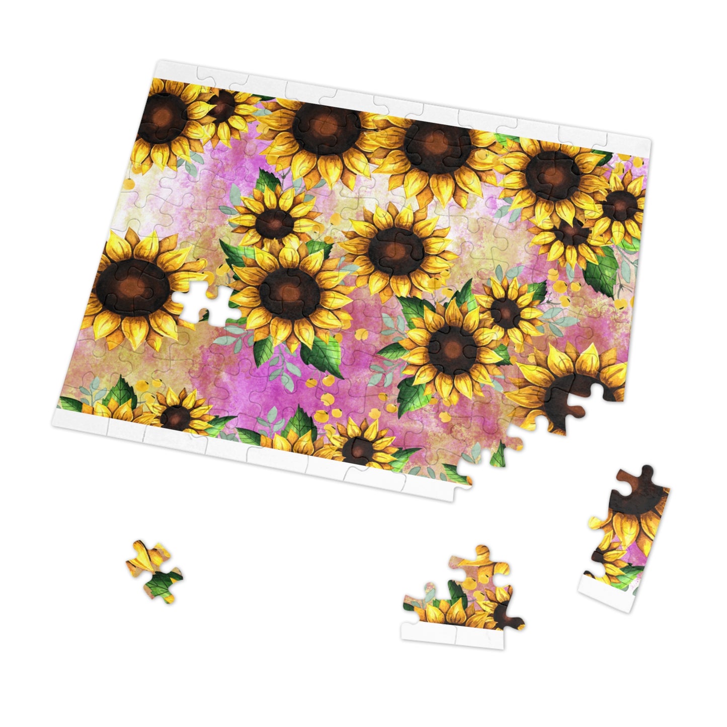 Jigsaw Puzzle, Sunflower, Personalised/Non-Personalised (30, 110, 252, 500,1000-Piece)