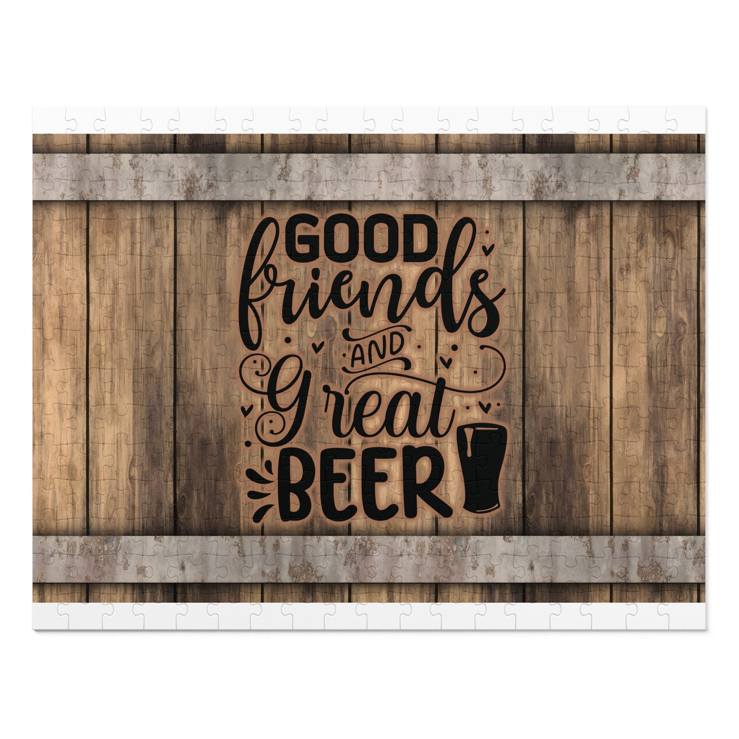 Puzzle, Good Friends Great Beer, Personalised/Non-Personalised (30, 110, 252, 500,1000-Piece) awd-567