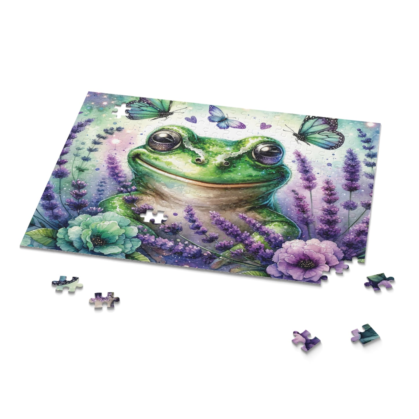 Personalised/Non-Personalised Puzzle, Frog (120, 252, 500-Piece)