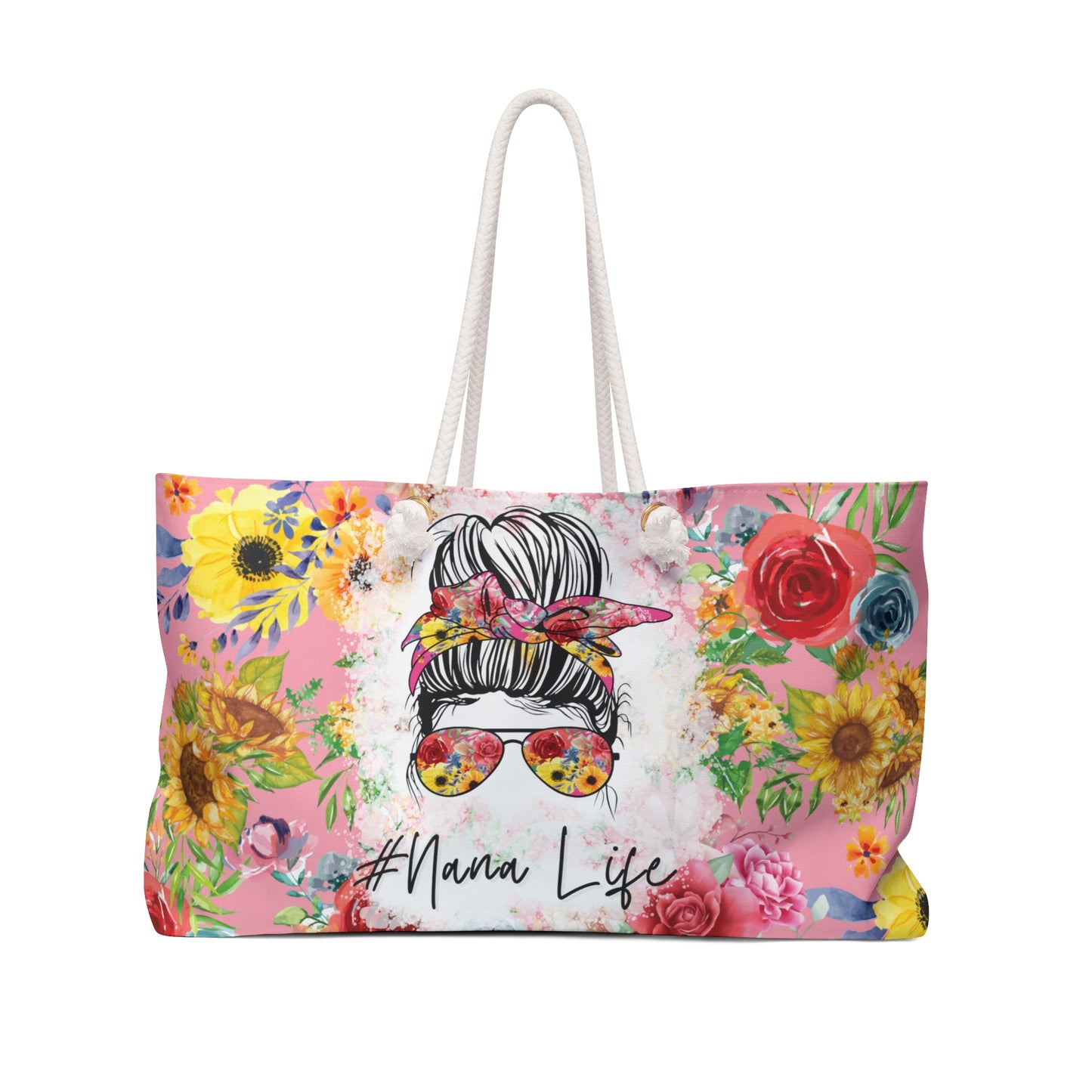 Personalised/Non-Personalised Weekender Bag, Nana Life, Large Weekender Bag, Beach Bag, Book Bag