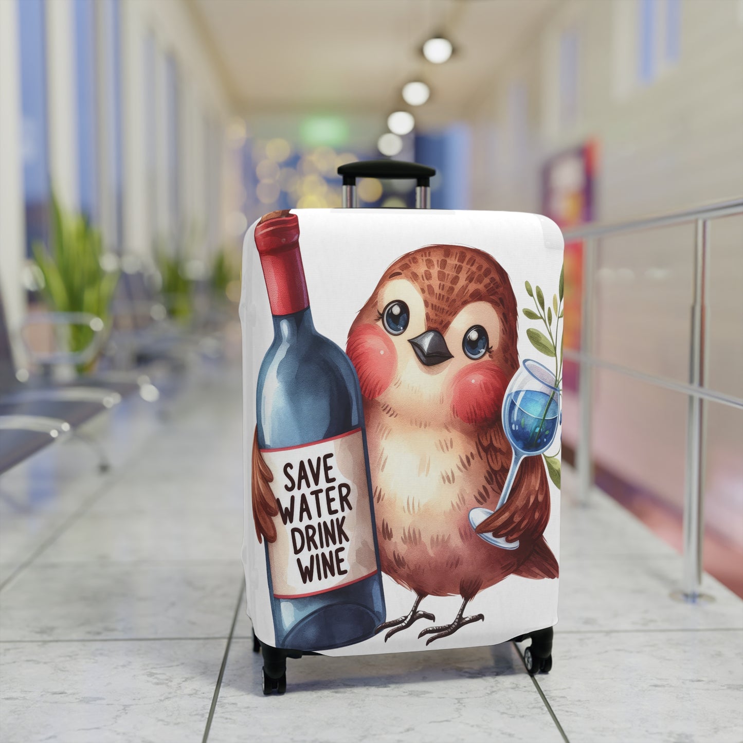 Luggage Cover, Cute Bird, awd-1642