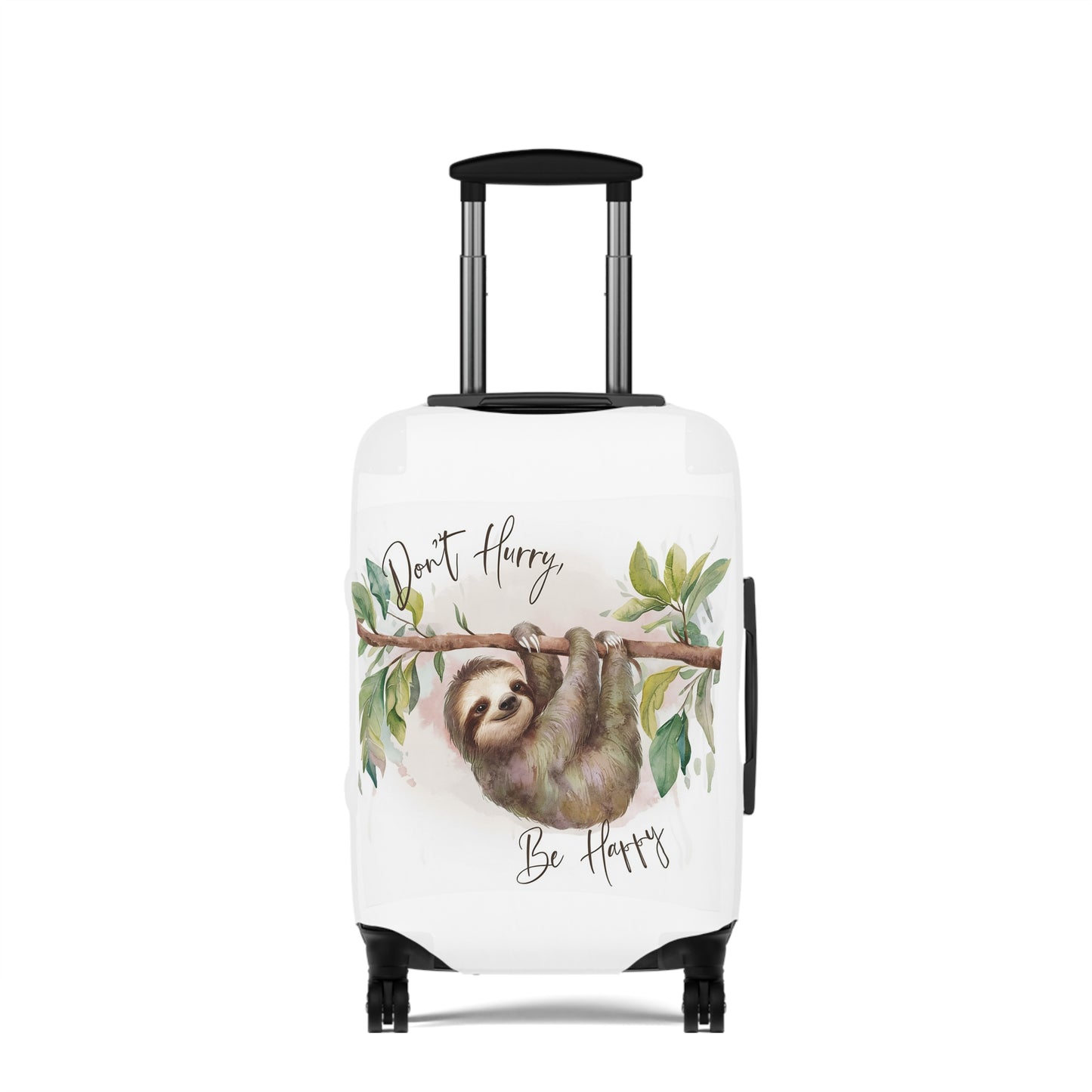 Luggage Cover, Sloth, Don't Hurry be Happy, awd-4042