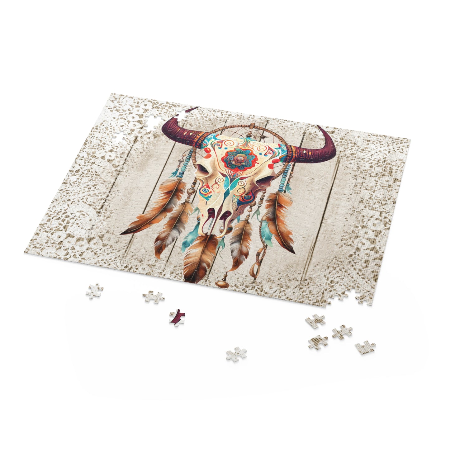 Personalised/Non-Personalised Puzzle, Skull (120, 252, 500-Piece)