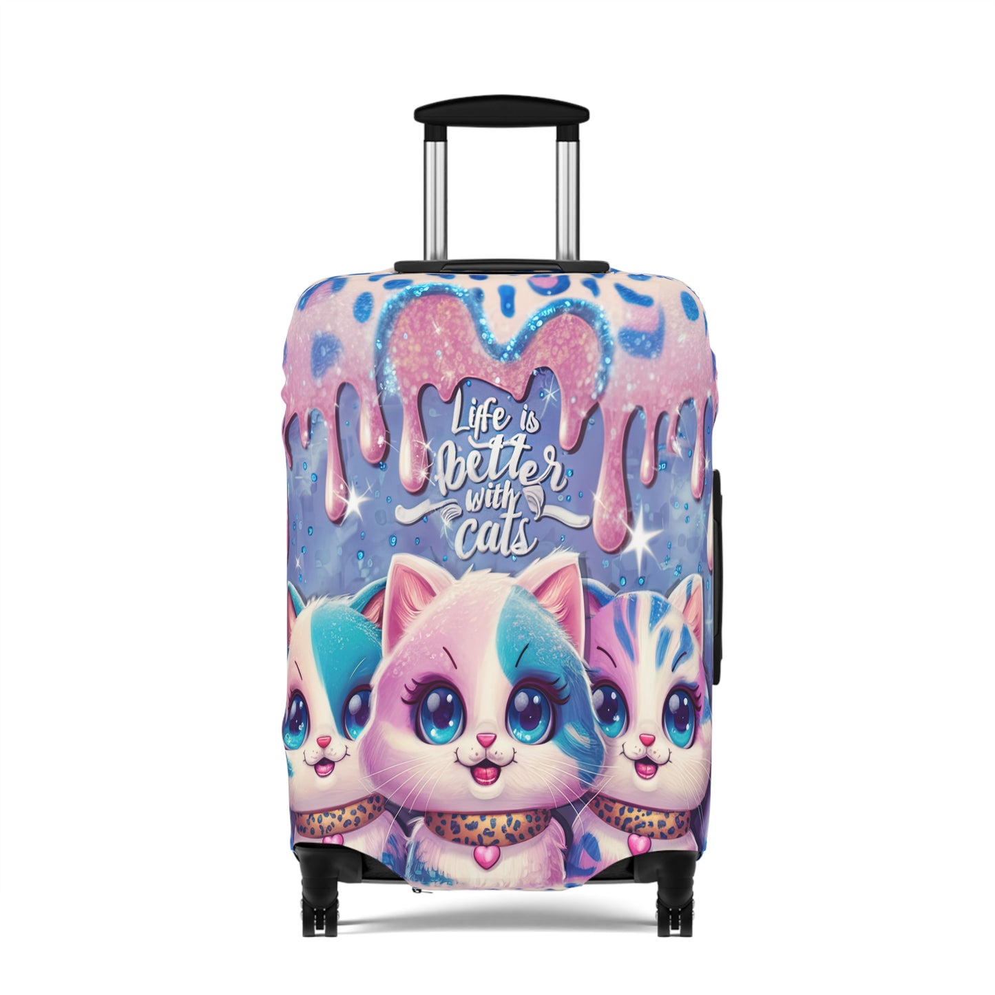 Luggage Cover, Life is better with Cats, awd-3105