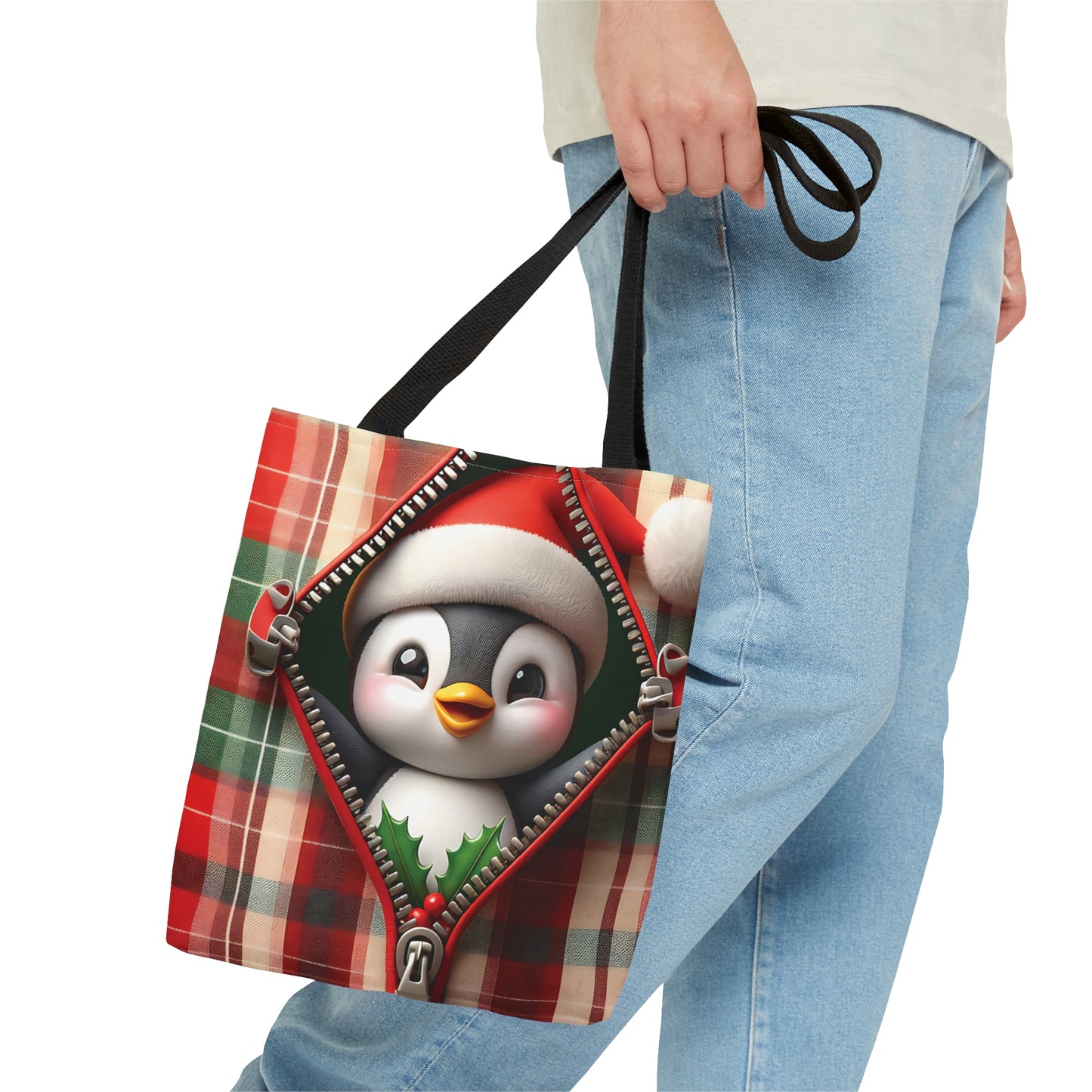 Tote Bag, Christmas, Penguin