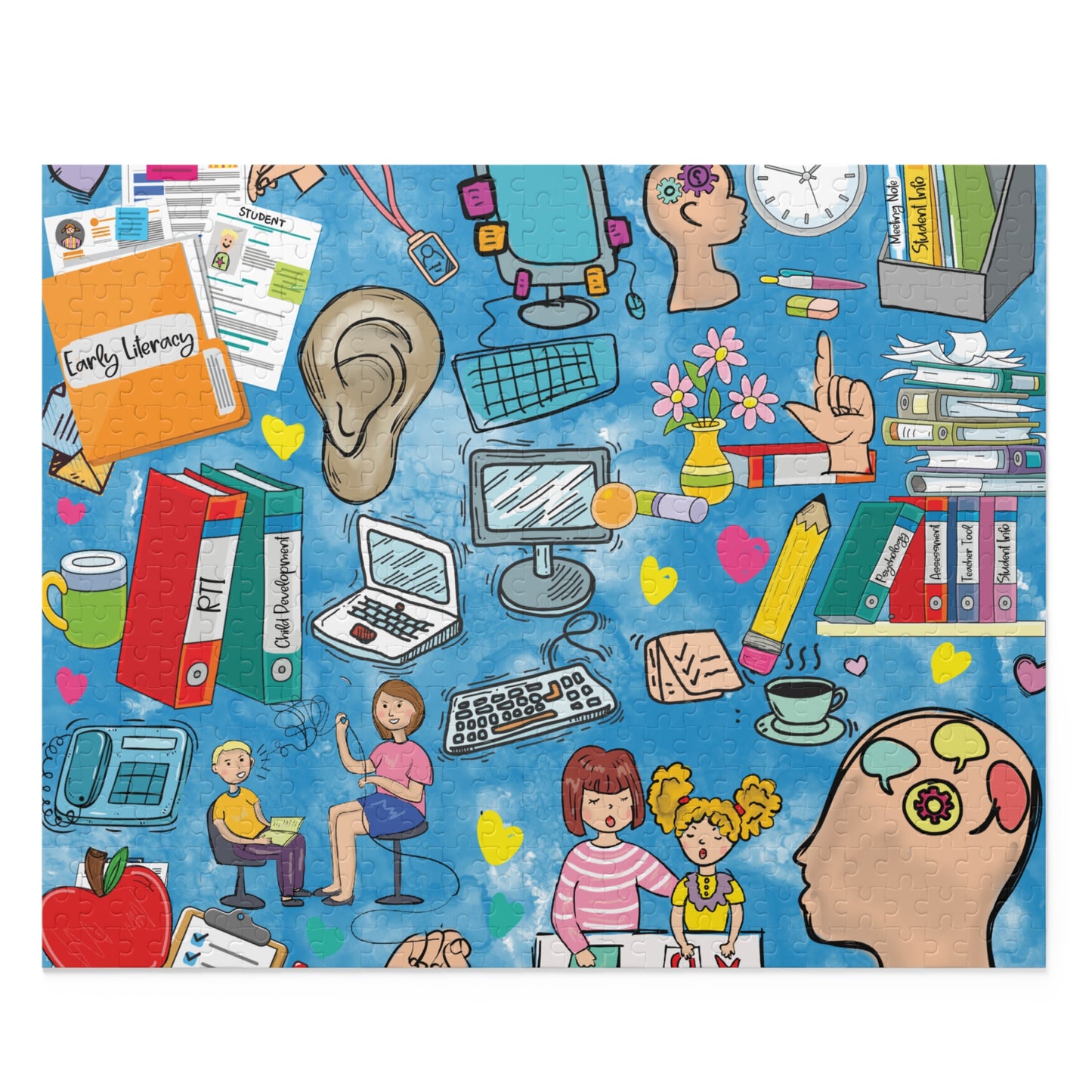 Personalised/Non-Personalised Puzzle, School Psychologist (120, 252, 500-Piece)