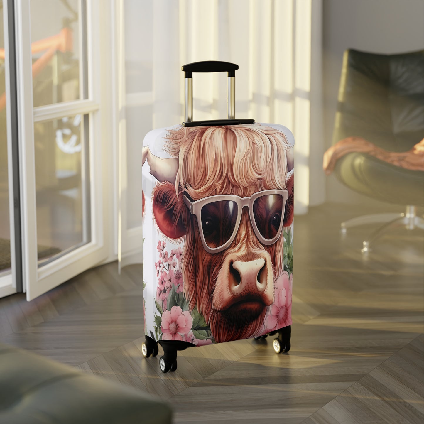 Luggage Cover, Highland Cow, awd-014