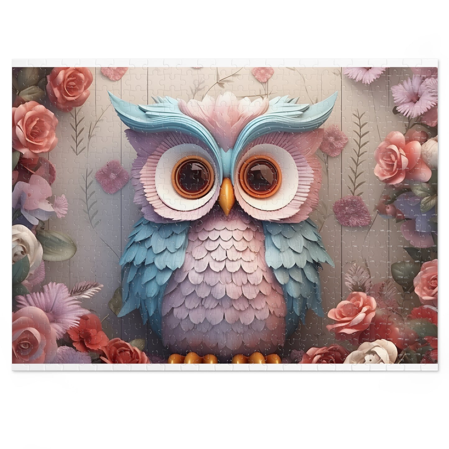 Jigsaw Puzzle, Owl, Personalised/Non-Personalised (30, 110, 252, 500,1000-Piece)