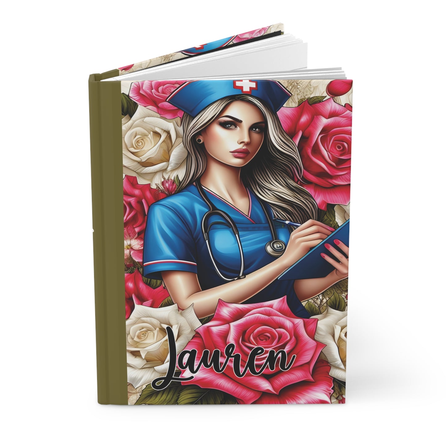 Personalised Hardcover Journal Matte, Nurse, awd-1429