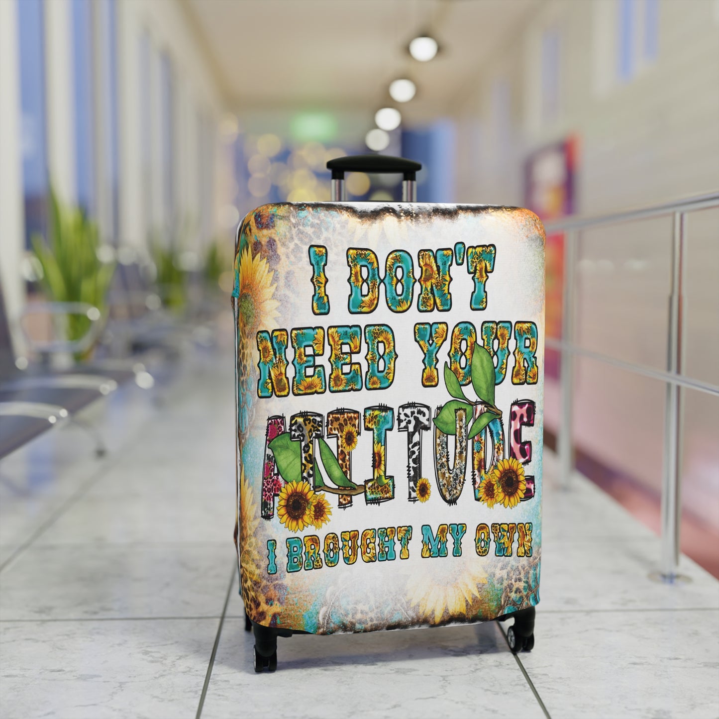 Luggage Cover, Country and Western, I Don't need your Attitude, awd-1033