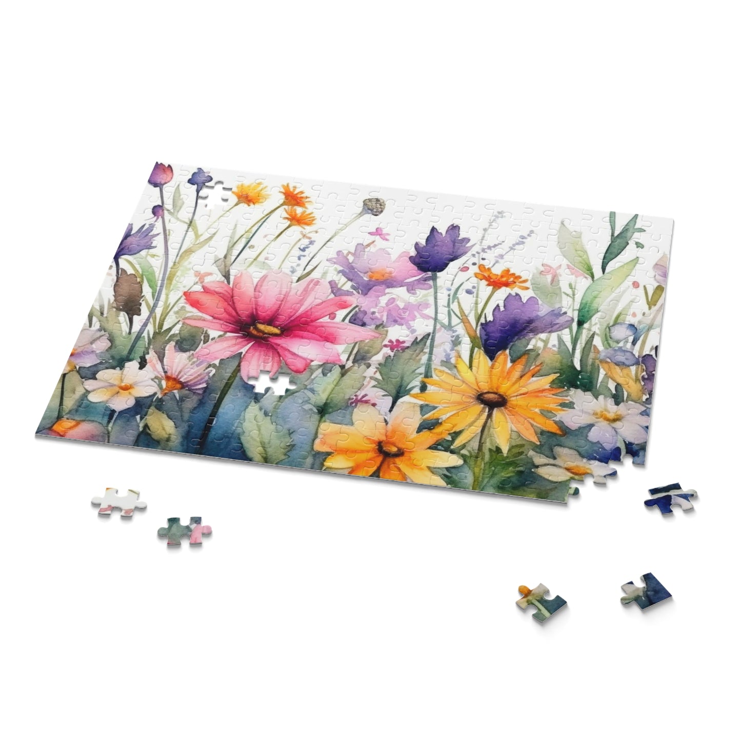 Personalised/Non-Personalised Puzzle, Floral (120, 252, 500-Piece)