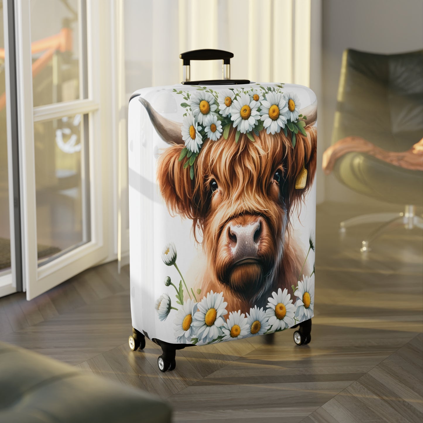 Luggage Cover, Highland Cow, awd-001