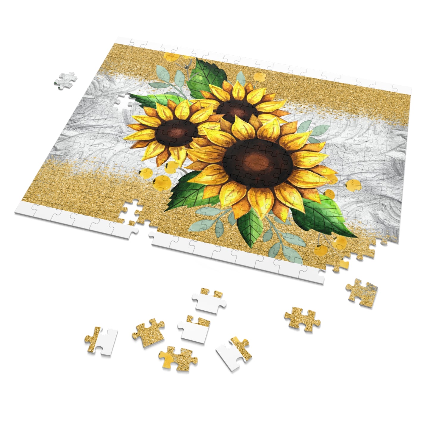 Jigsaw Puzzle, Sunflower, Personalised/Non-Personalised (30, 110, 252, 500,1000-Piece)