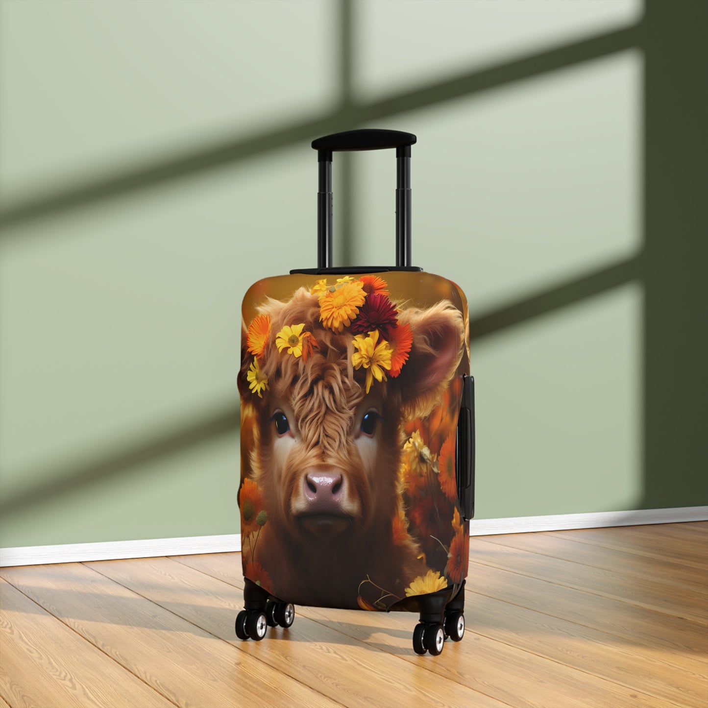 Luggage Cover, Highland Cow, awd-048