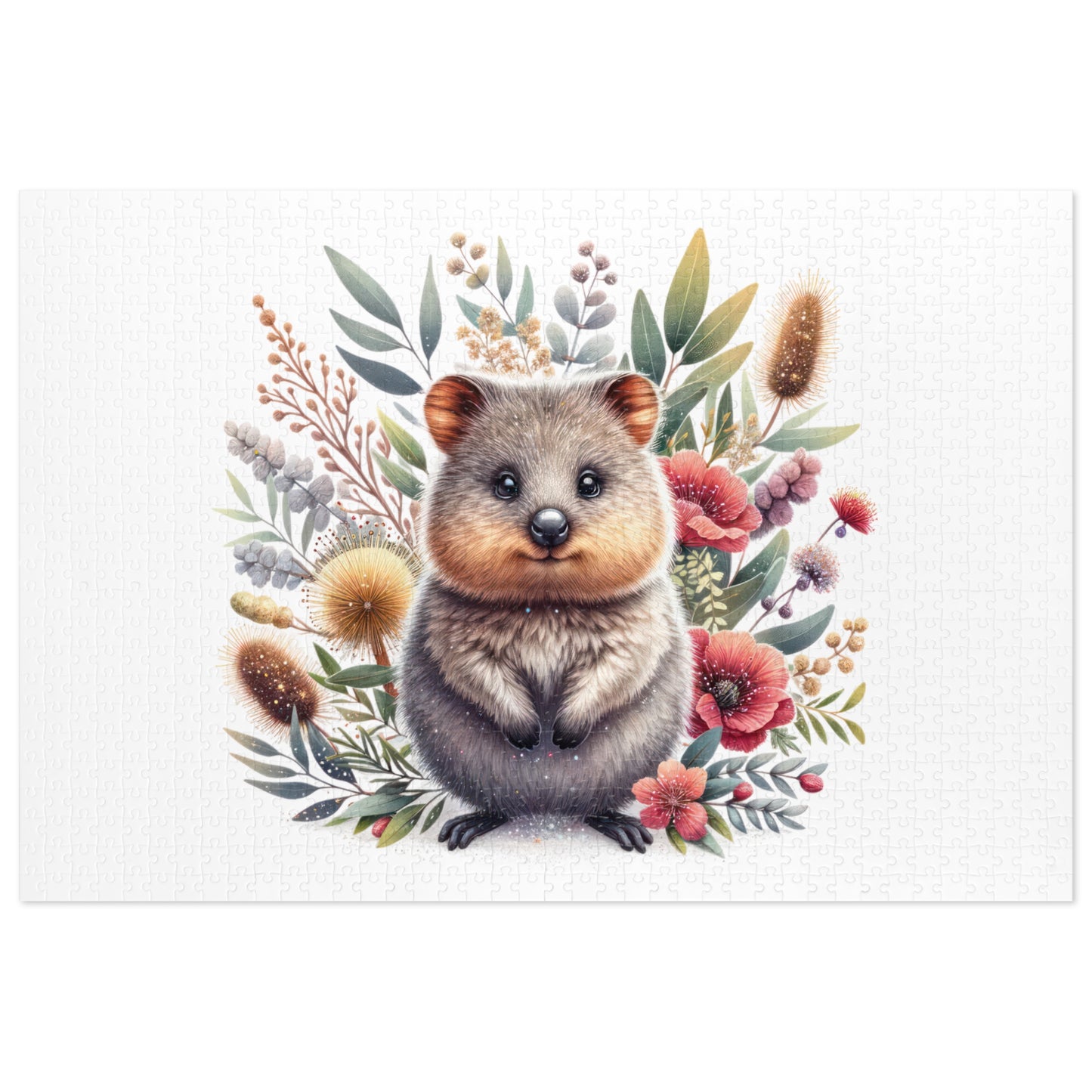 Jigsaw Puzzle in Tin, Australian Animals, Quokka, Personalised/Non-Personalised, awd-1327 (30, 110, 252, 500,1000-Piece)