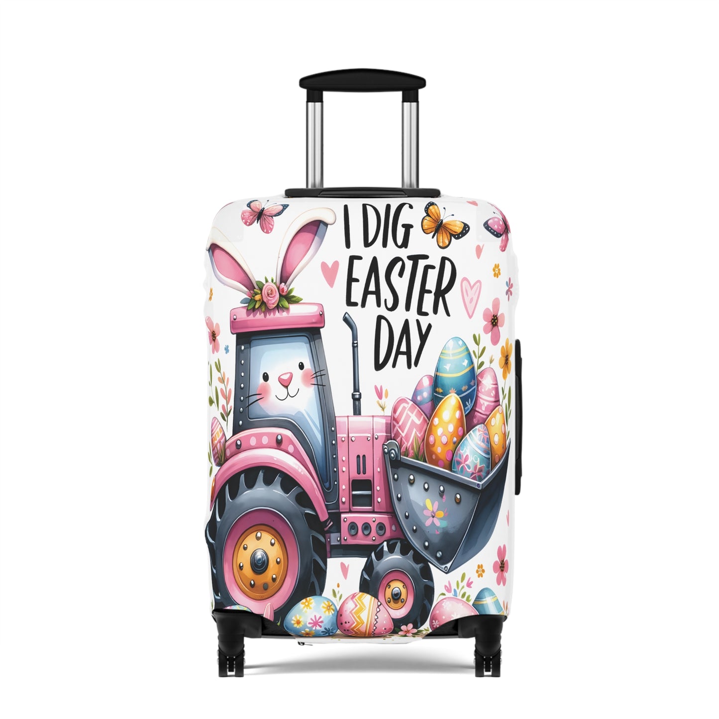 Luggage Cover, Easter, Bobcat, I dig Easter, awd-1073