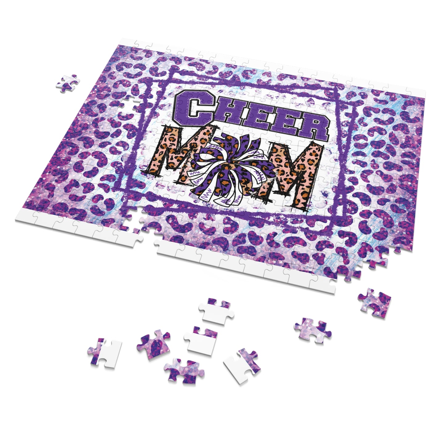 Jigsaw Puzzle, Cheer Mom, Personalised/Non-Personalised (30, 110, 252, 500,1000-Piece)