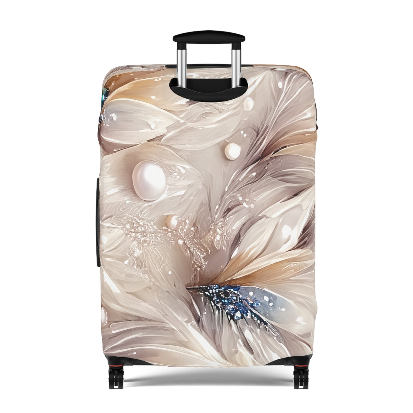 Luggage Cover, Beige Floral-3