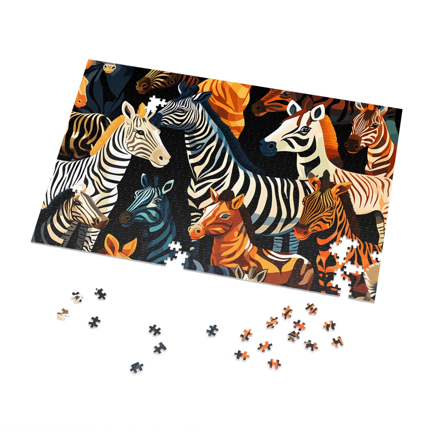 Jigsaw Puzzle, Zebra, Personalised/Non-Personalised (30, 110, 252, 500,1000-Piece)