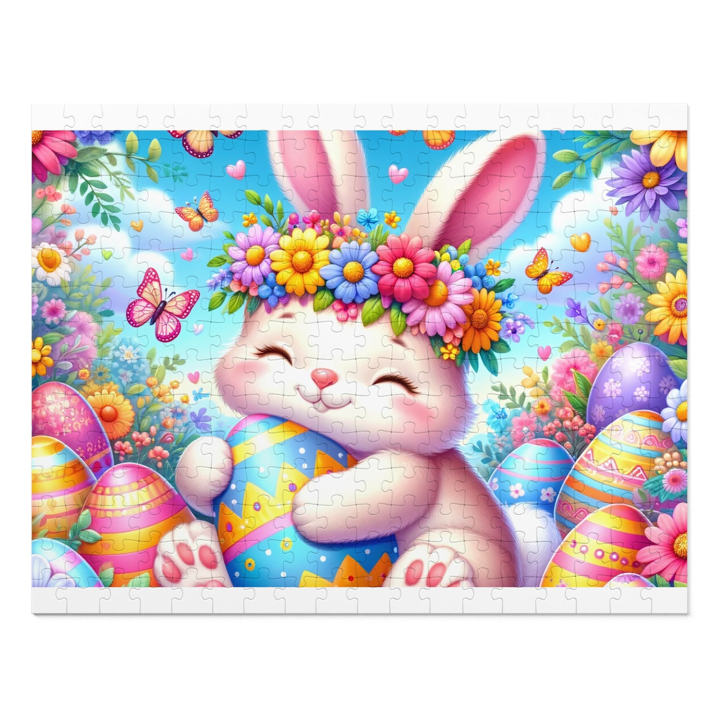 Puzzle, Easter, Rabbit, Personalised/Non-Personalised (30, 110, 252, 500,1000-Piece) awd-623