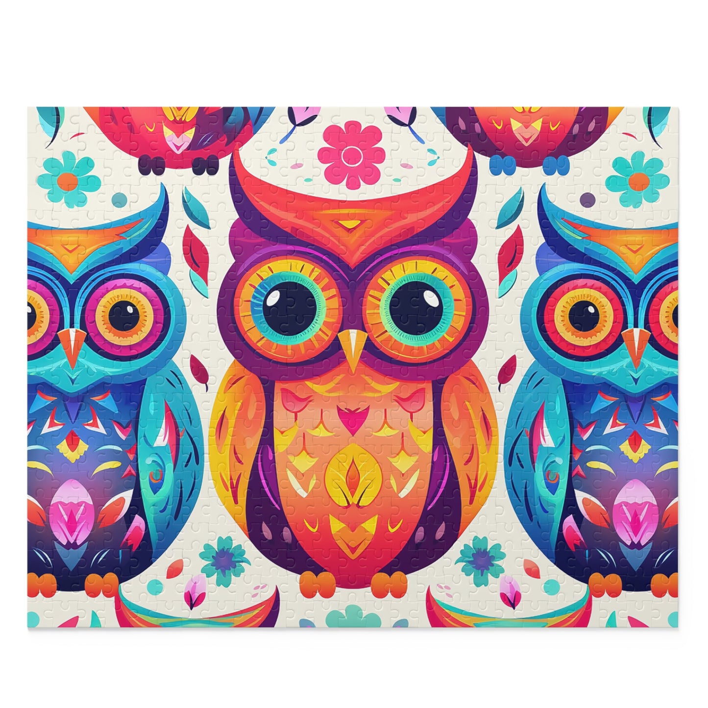 Personalised/Non-Personalised Puzzle, Owl (120, 252, 500-Piece)