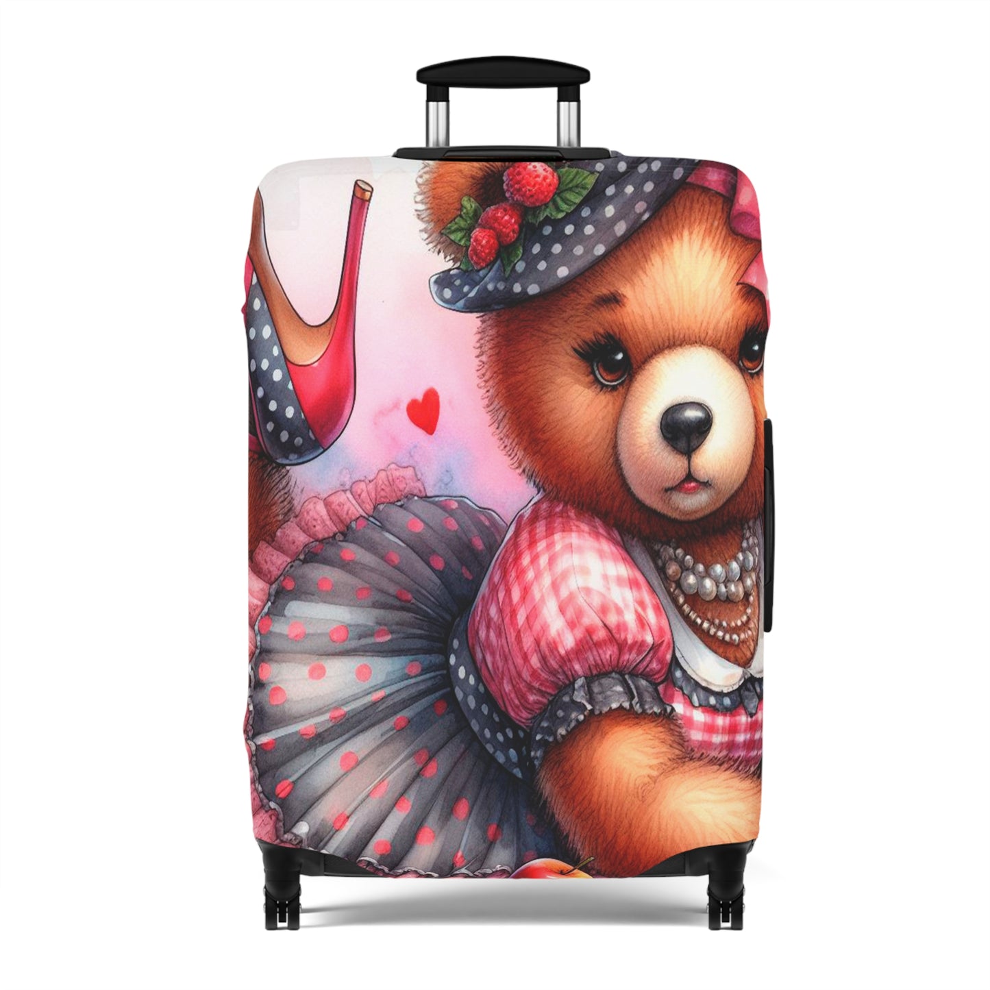 Luggage Cover, Rockabilly, Teddy Bear, awd-3033