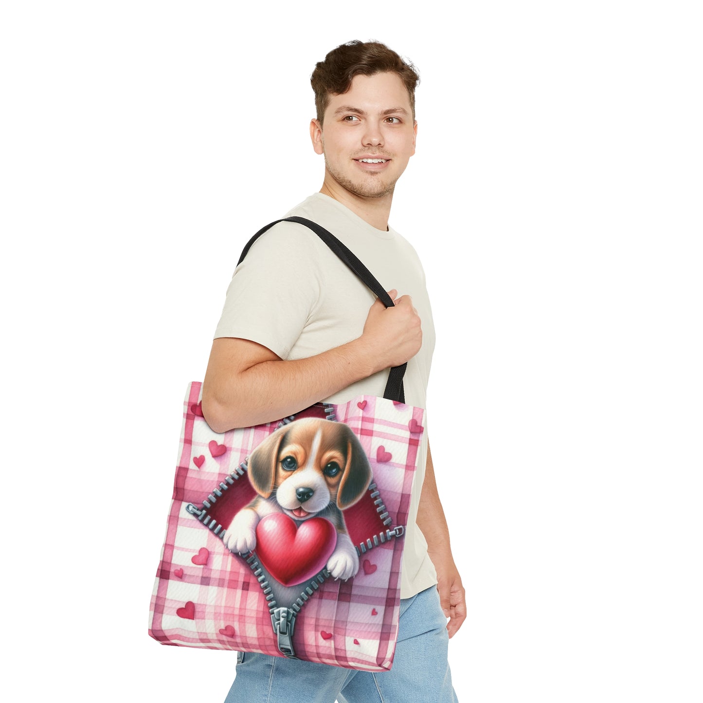 Tote Bag, Cute Dog, Personalised/Non-Personalised Tote bag