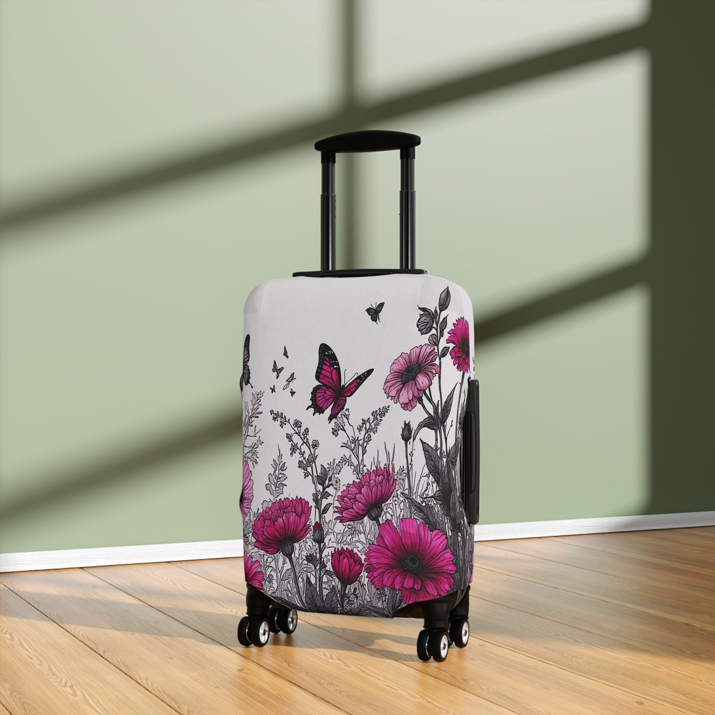 Luggage Cover, Floral and Butterflies, awd-1743