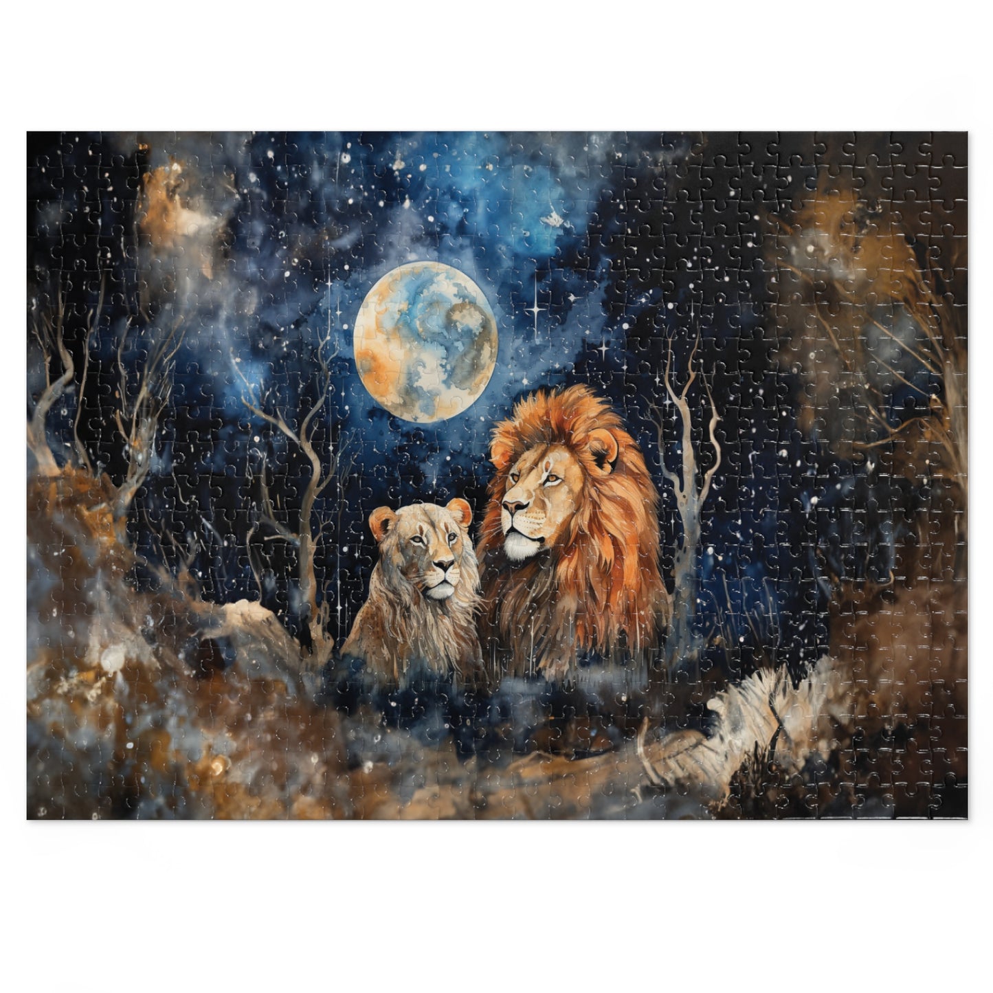Puzzle, Lions, Personalised/Non-Personalised (30, 110, 252, 500,1000-Piece)