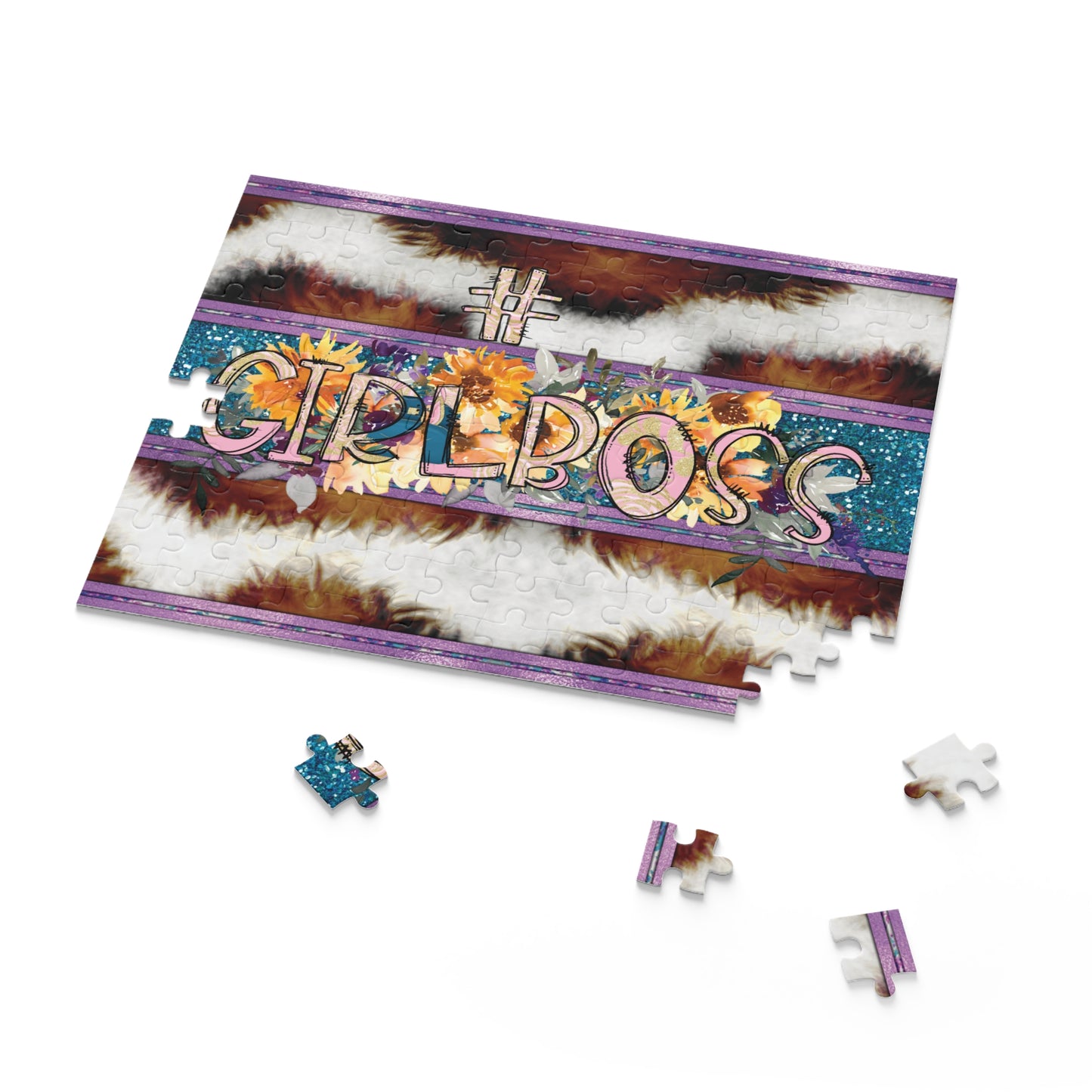 Personalised/Non-Personalised Puzzle, GirlBoss (120, 252, 500-Piece)