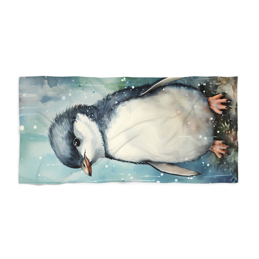 Beach Towel, Australian Animals, Penguin, Polycotton Towel, 2 sizes Available