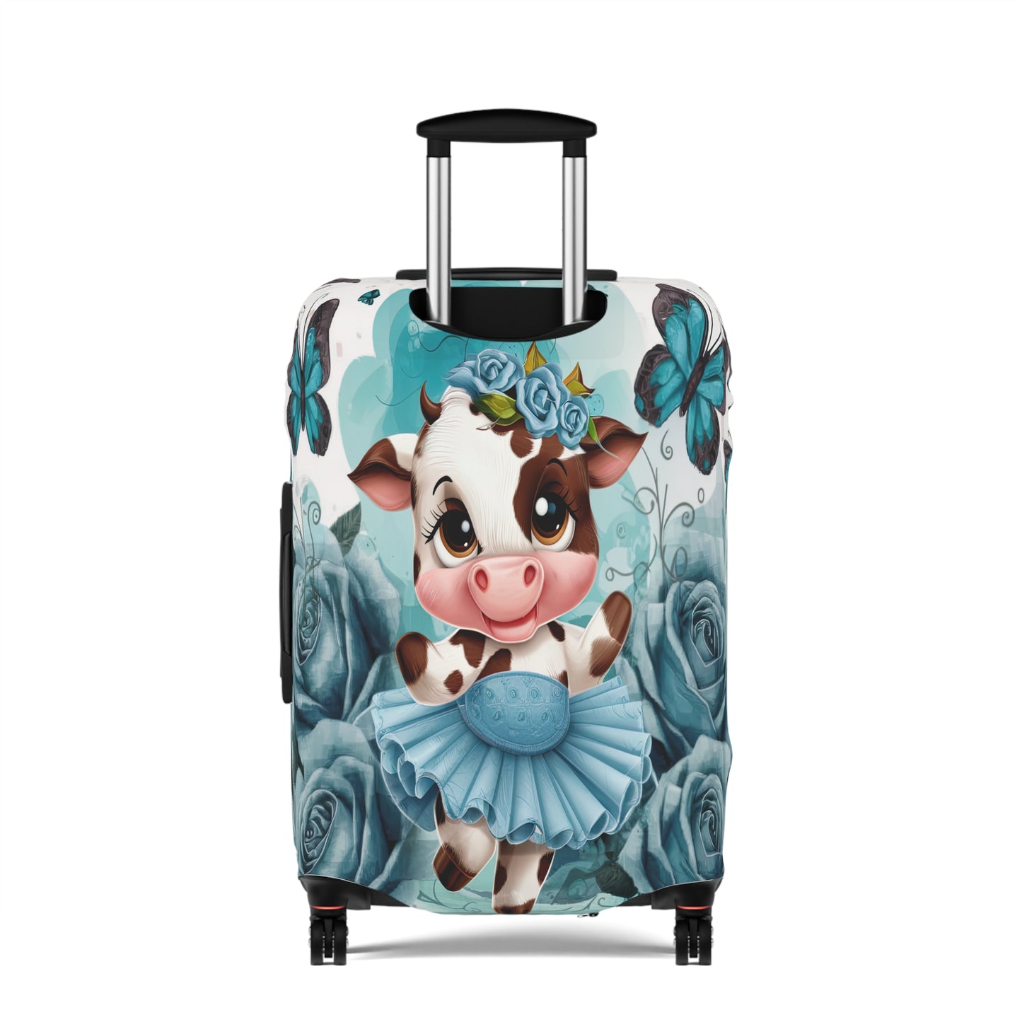 Luggage Cover, Ballet Dancing Cow, awd-1653