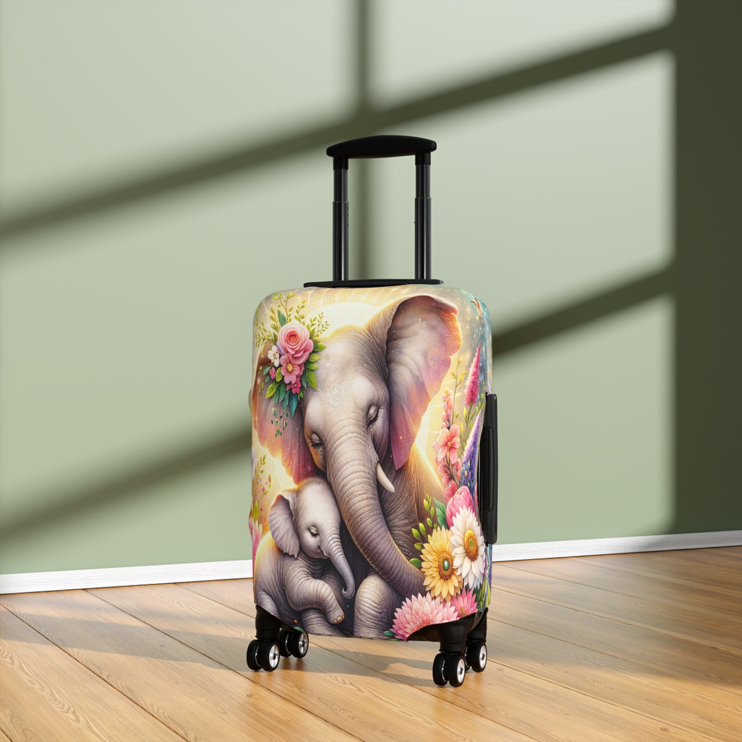 Luggage Cover, Elephant and Baby awd-1740