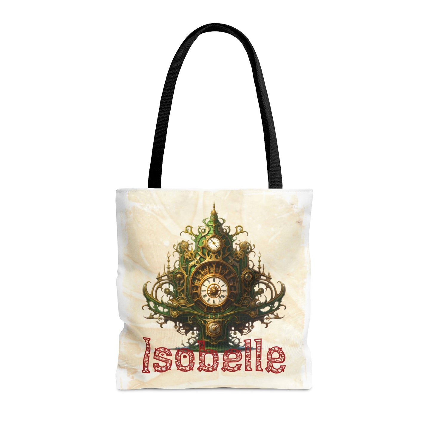 Steampunk Clock Tree Personalised Tote Bag, Steampunk Christmas bag, Christmas Tote Bag, Personalised/Non-Personalised