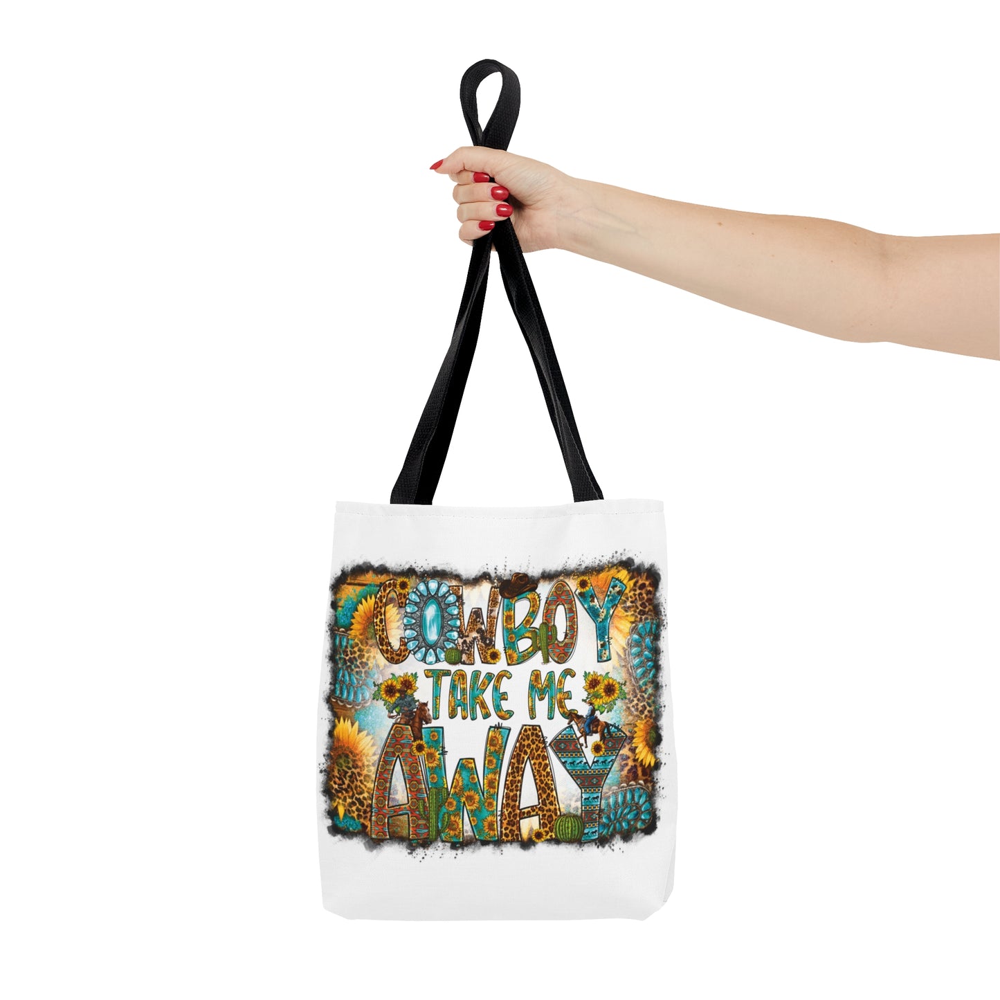 Tote Bag, Western, Cowboy take me away