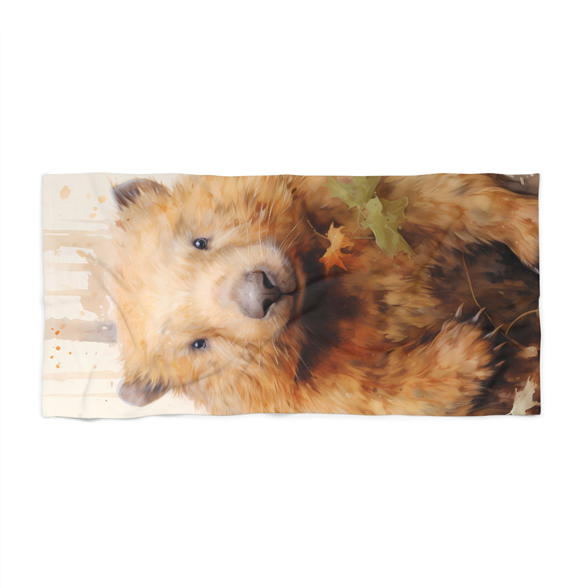 Beach Towel, Australian Animals, Wombat, Polycotton Towel, 2 sizes Available