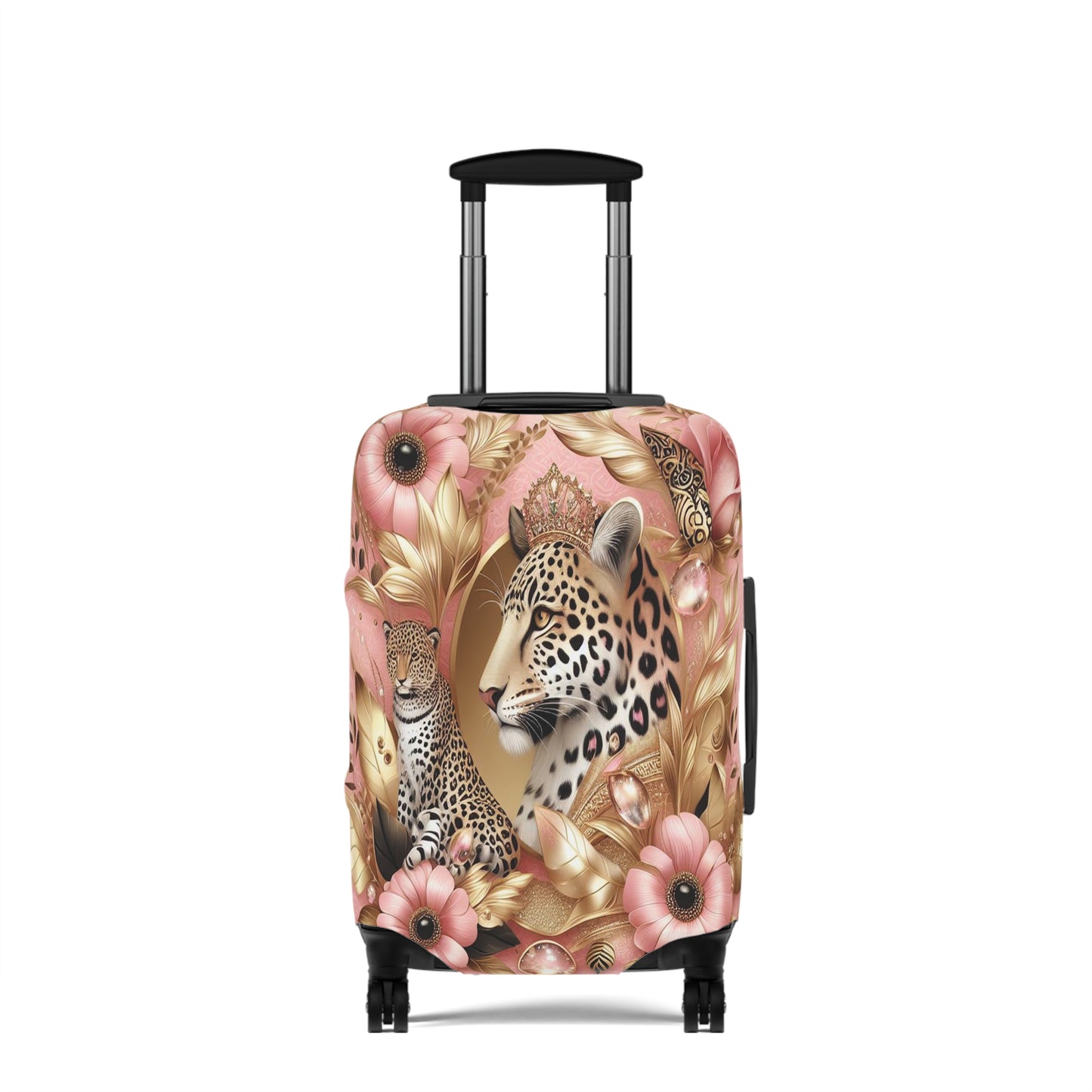 Luggage Cover, Floral Leopard, awd-3073