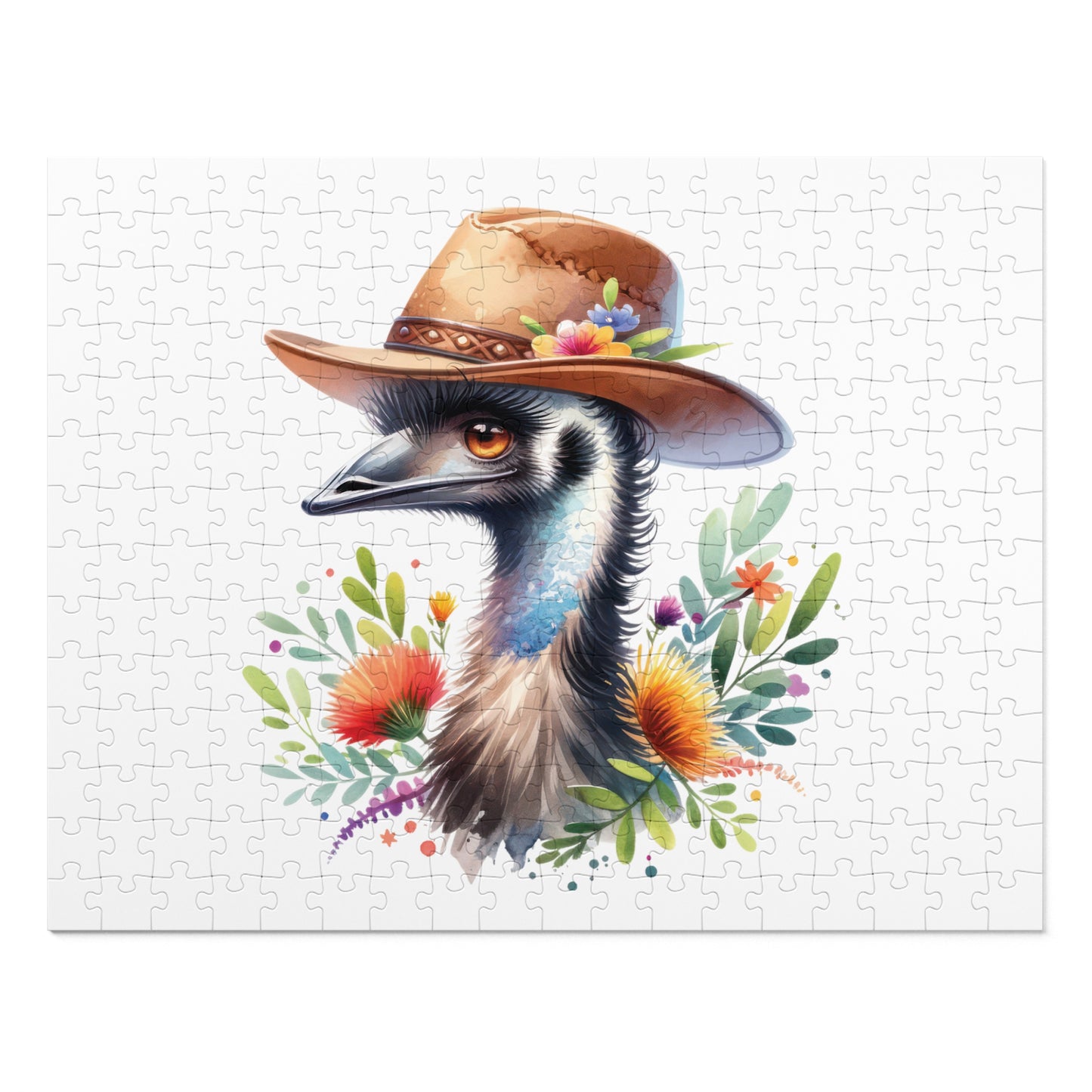 Jigsaw Puzzle in Tin, Australian Animals, Emu, Personalised/Non-Personalised, awd-1322 (30, 110, 252, 500,1000-Piece)