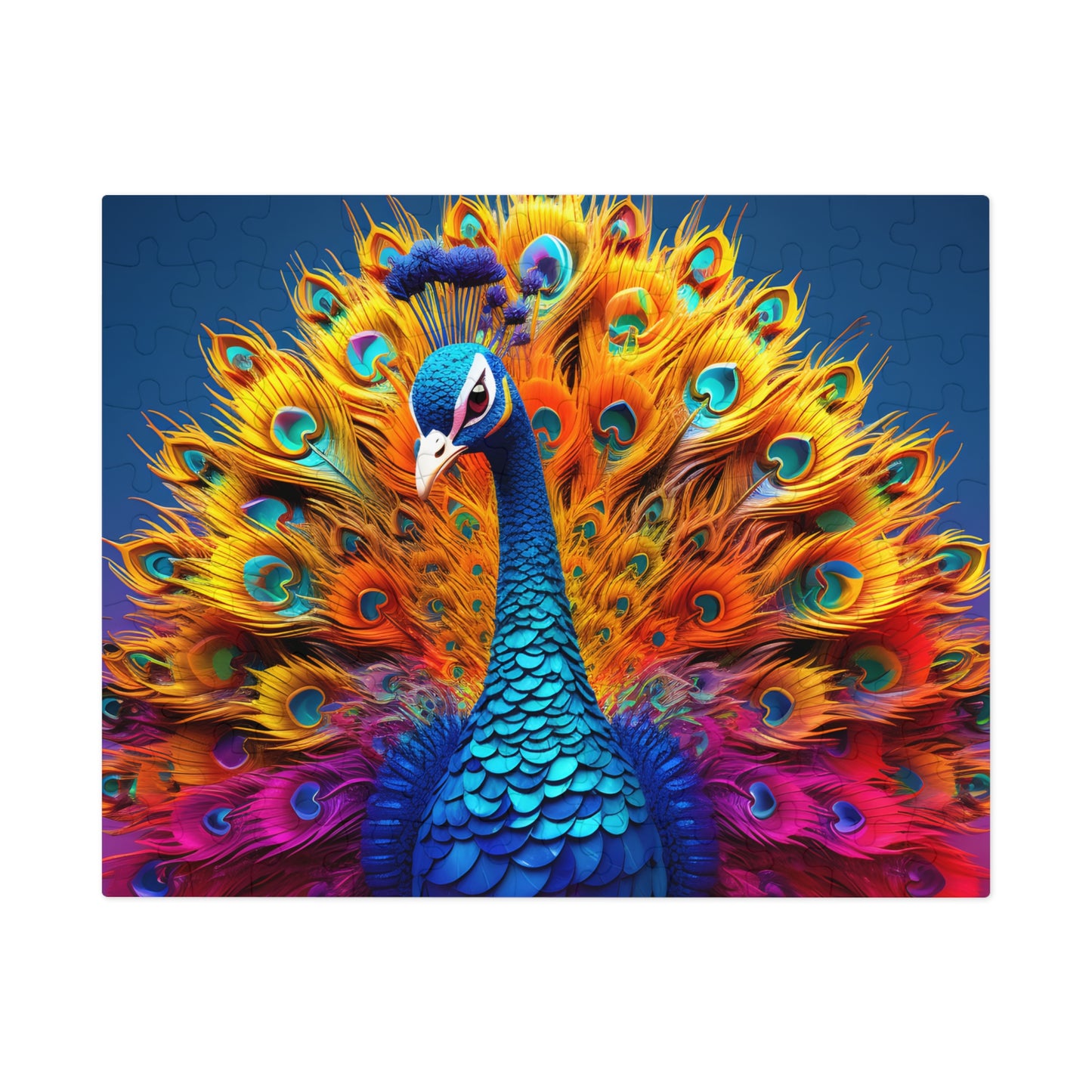 Jigsaw Puzzle, Peacock, Personalised/Non-Personalised (30, 110, 252, 500,1000-Piece)