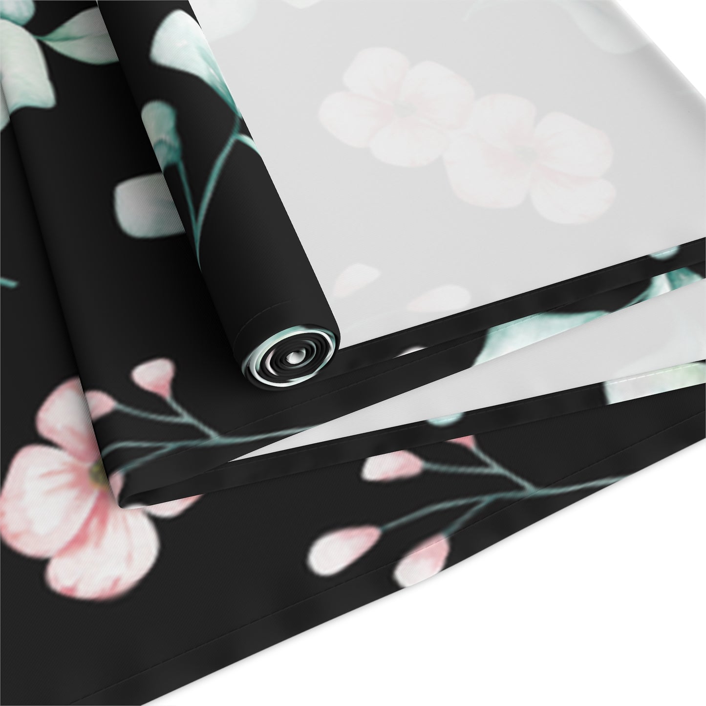 Floral Table Runner, Cotton Twill and Poly Available