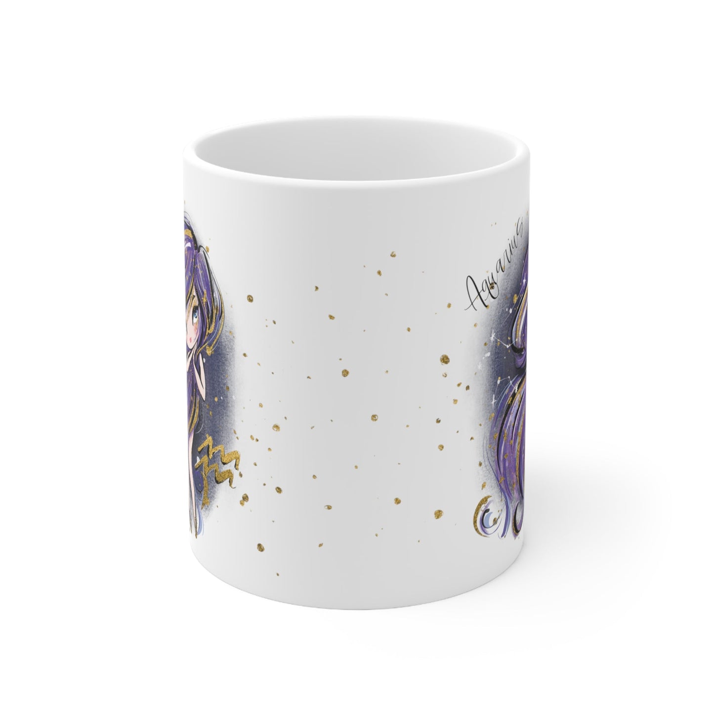 Zodiac Sign, Aquarius, Ceramic Mug 11oz - Personalised/Non Personalised