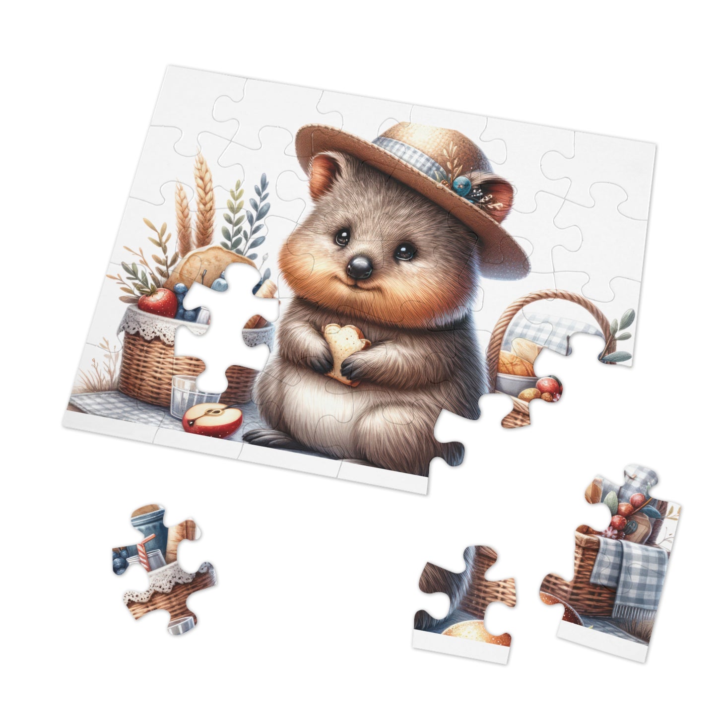 Jigsaw Puzzle in Tin, Australian Animals, Quokka, Personalised/Non-Personalised awd-1329 (30, 110, 252, 500,1000-Piece)