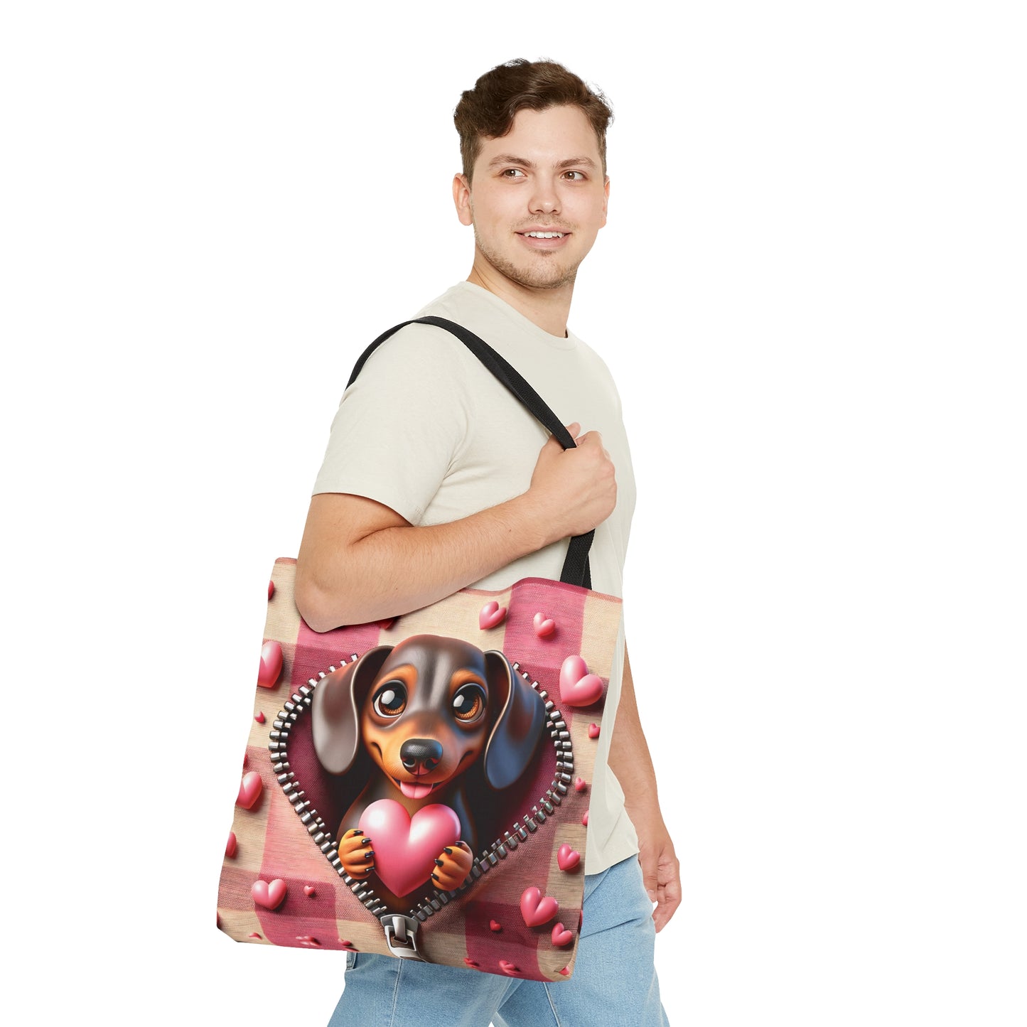 Tote Bag, Cute Dog, Personalised/Non-Personalised Tote bag