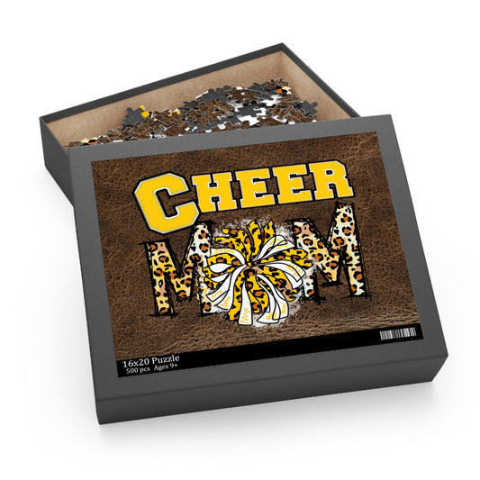 Personalised/Non-Personalised Puzzle, Cheer Mom (120, 252, 500-Piece)