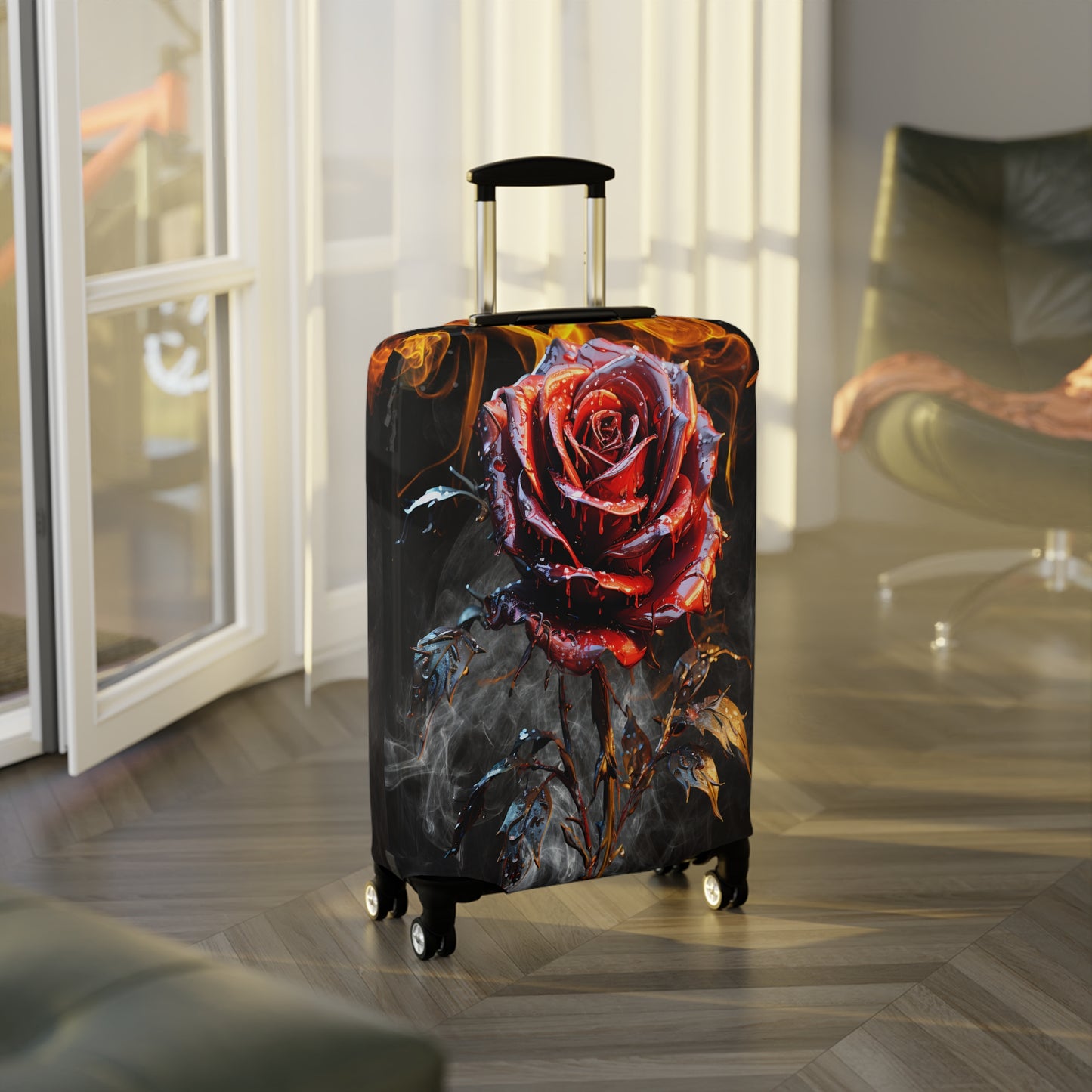 Luggage Cover, Red Rose, awd-3069