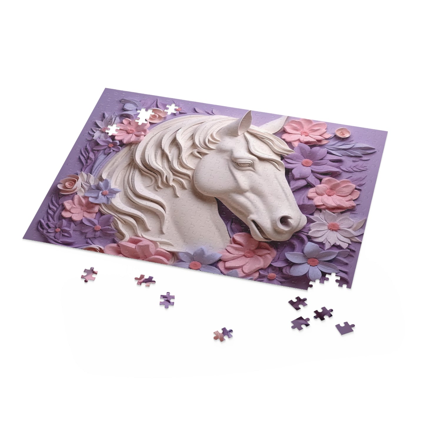 Personalised/Non-Personalised Puzzle, Horse (120, 252, 500-Piece)