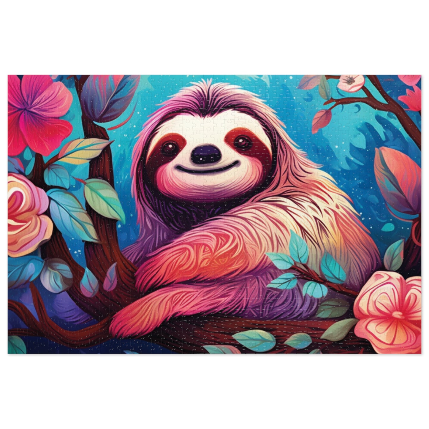 Jigsaw Puzzle, Sloth, Personalised/Non-Personalised (30, 110, 252, 500,1000-Piece)